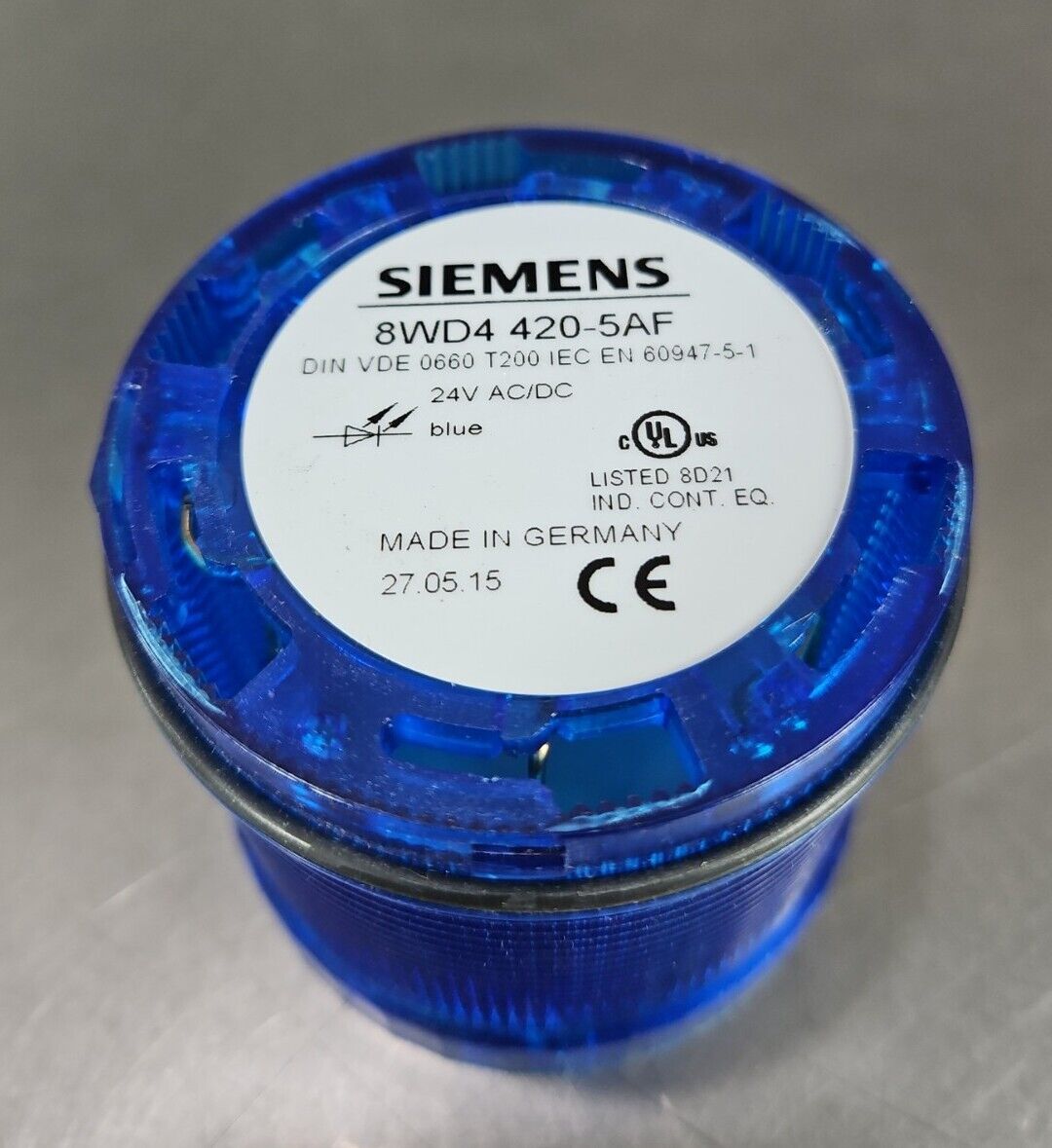 SIEMENS 8WD4 420-5AF SAFETY LIGHT - BLUE                               Loc 3D-15