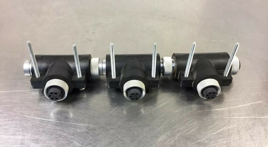 Allen Bradley Tee 5 Pin Female Cable Connector (Lot of 3).   Loc.3A