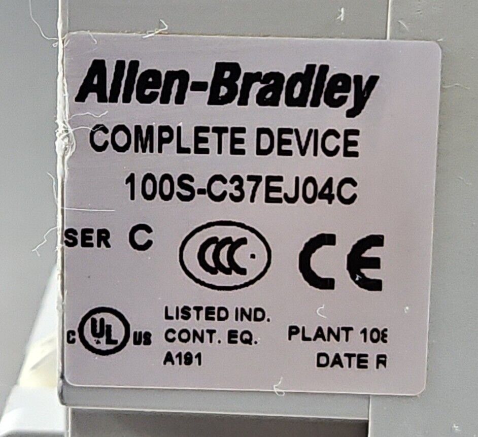 Allen-Bradley 100S-C37EJ04C (Complete Device) Safety Contactor.           4E-19