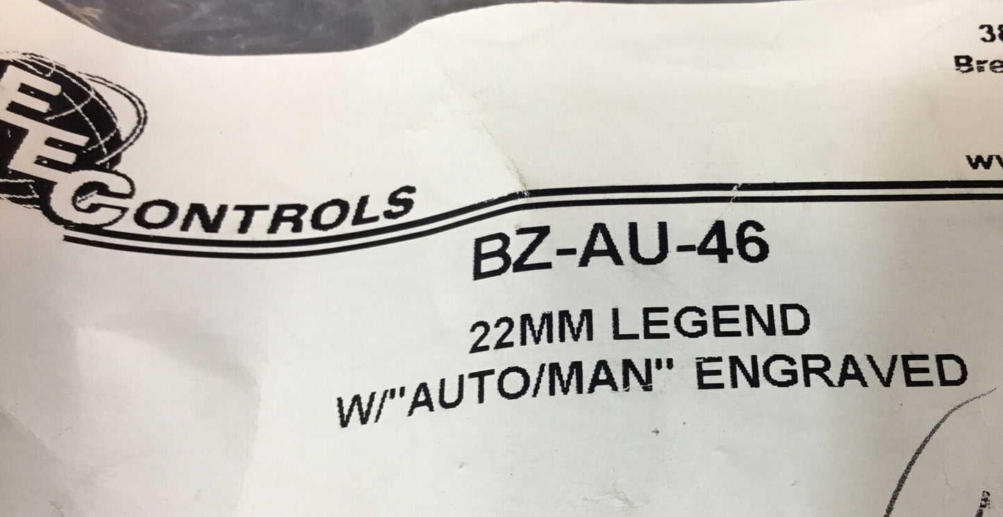EEC AEG  BZ-AU- 46  “AUTO MANUAL” 22MM Engraved Legend ( Lot Of 4 )     3D-31