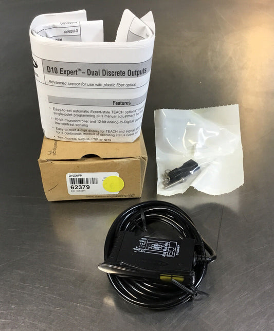 BANNER ENGINEERING  D10DNFP  /  62379  Dual Discrete Sensor 12-24VDC    3E-29