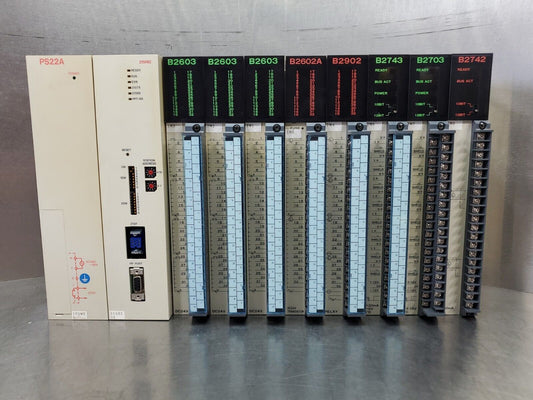 Yaskawa JAMSC-MB70A 10-Slot Backplane w/10 Modules ***See Description***    3F-5