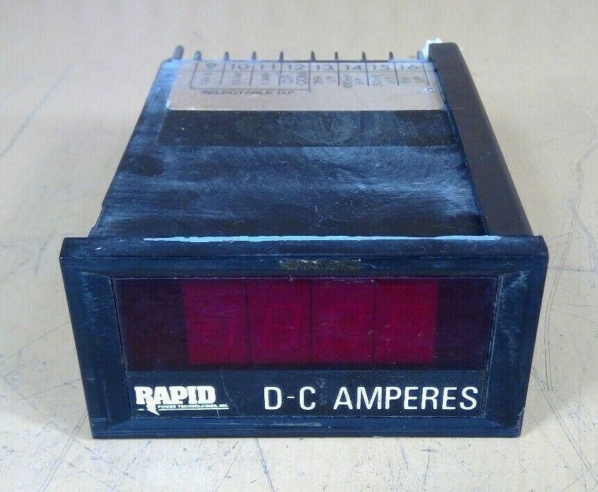 Crompton Instruments - Rapid DDRU D-C Amperes Meter                           2D