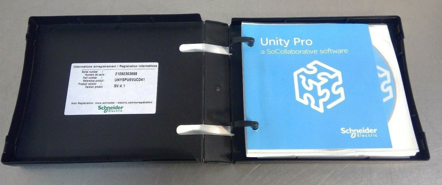 Schneider Electric UNYSPUEVUCD41 Unity Pro XL Single LIC - SN: 21092302999    3C