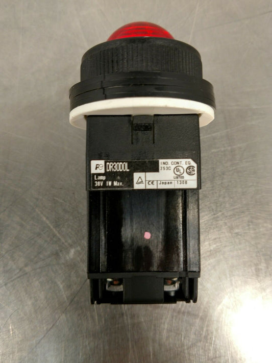 Fuji Electric DR30D0L Red Indicator Pilot Light 30V Max 4A