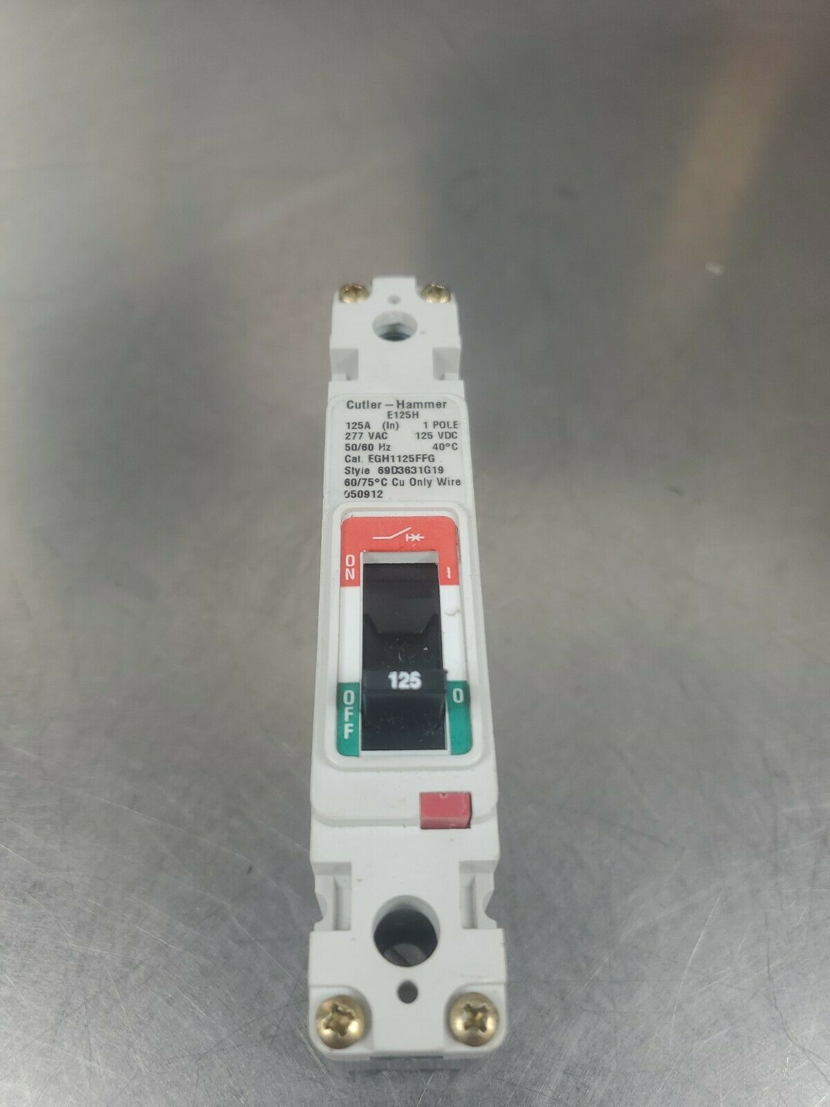 CUTLER HAMMER EGH1125FFG CIRCUIT BREAKER E125H                      4E-9