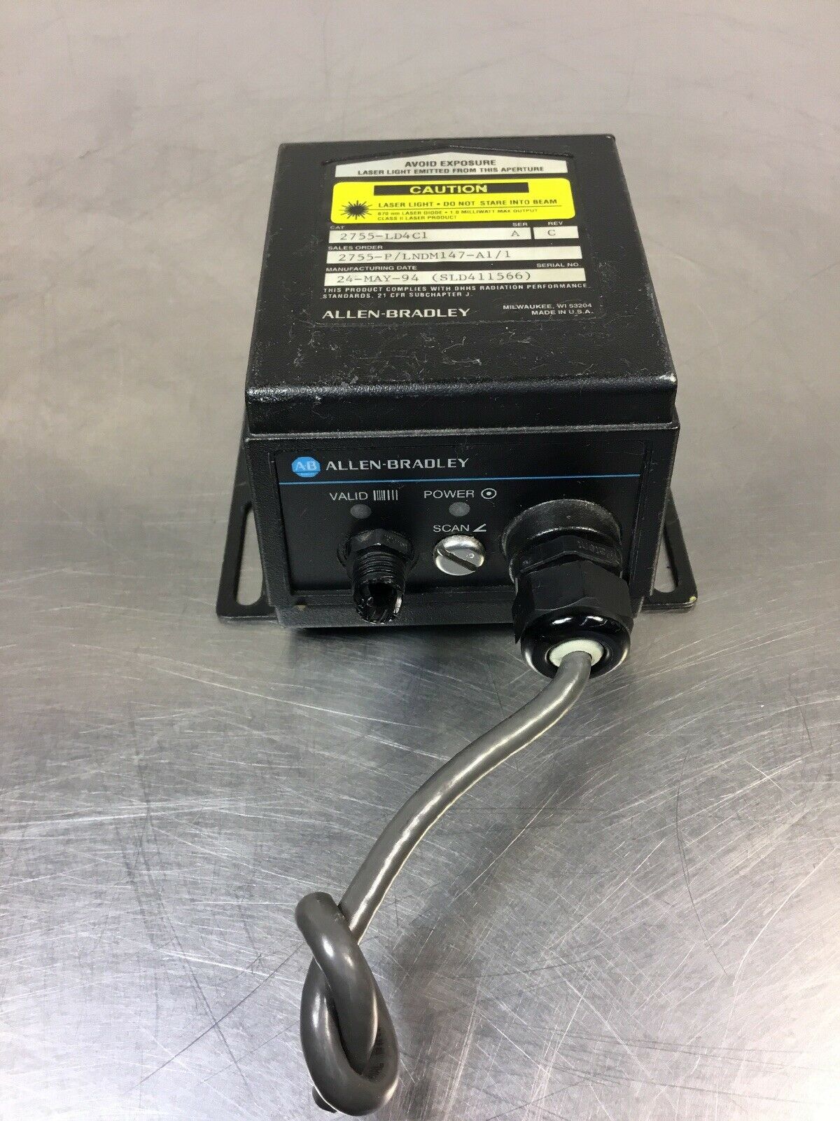 Allen Bradley 2755-LD4C1 Scanner Assembly.  6D
