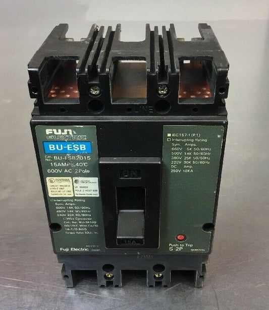 Fuji 15 Amp Electric Circuit Breaker, BU-ESB2015, 15 Amp, 2 Pole, 600V      4E-4