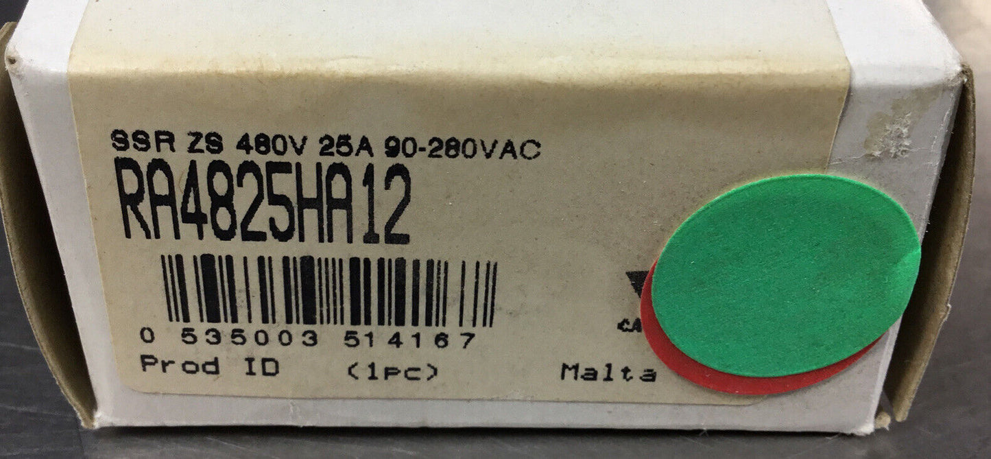 Carlo Gavazzi  RA4825HA12  Solid State Relay  480V 25A    4H