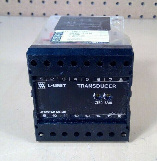 M-System Co. LWTN-11A0 L-Unit Watt Transducer                               4E-5