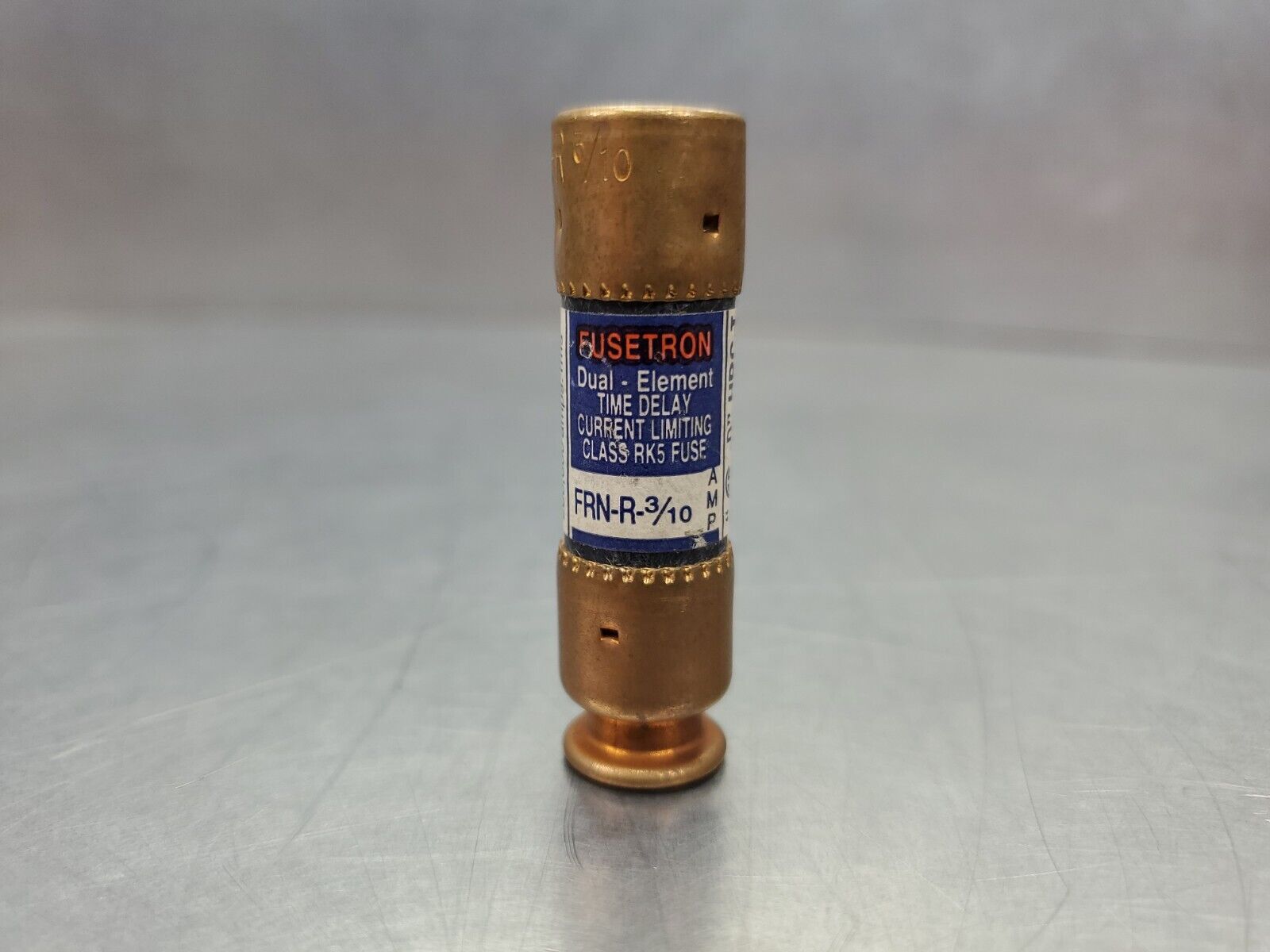 FUSETRON FRN-R-3/10 Dual-Element TIME DELAY FUSE, 250VAC 200,000A. 4D ...