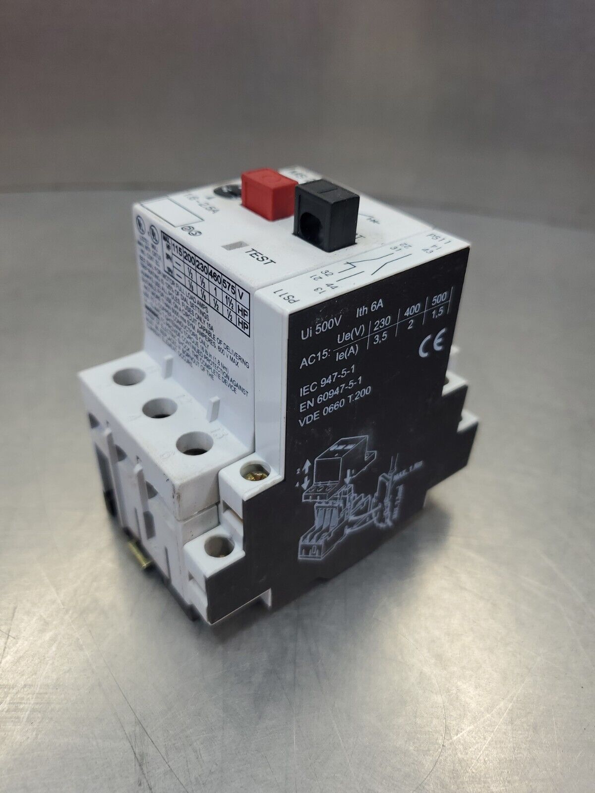 Automation Direct MS25-250 Manual Starter 1.6 - 2.5 Amp.                    4E-8