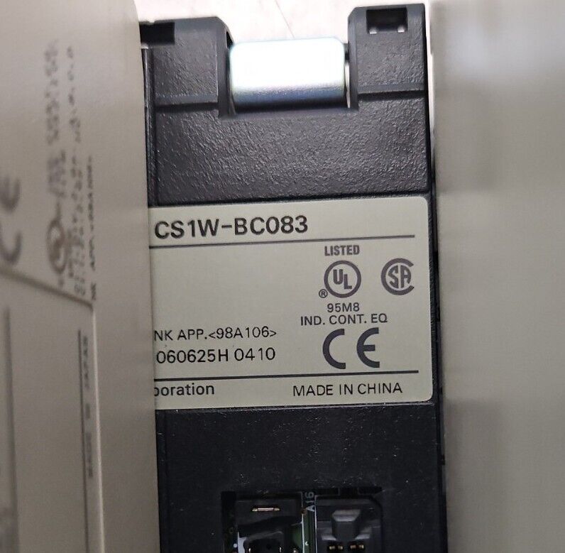 OMRON CS1W-BC083 / CS1G-CPU45H / PA204/ CLK21-V1 / ETN21 / OD262 / ID261.  3A-23