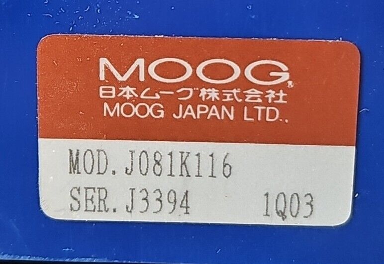 MOOG CUSTOM ZENER BARRIER J081K116.                                     Loc3E-36