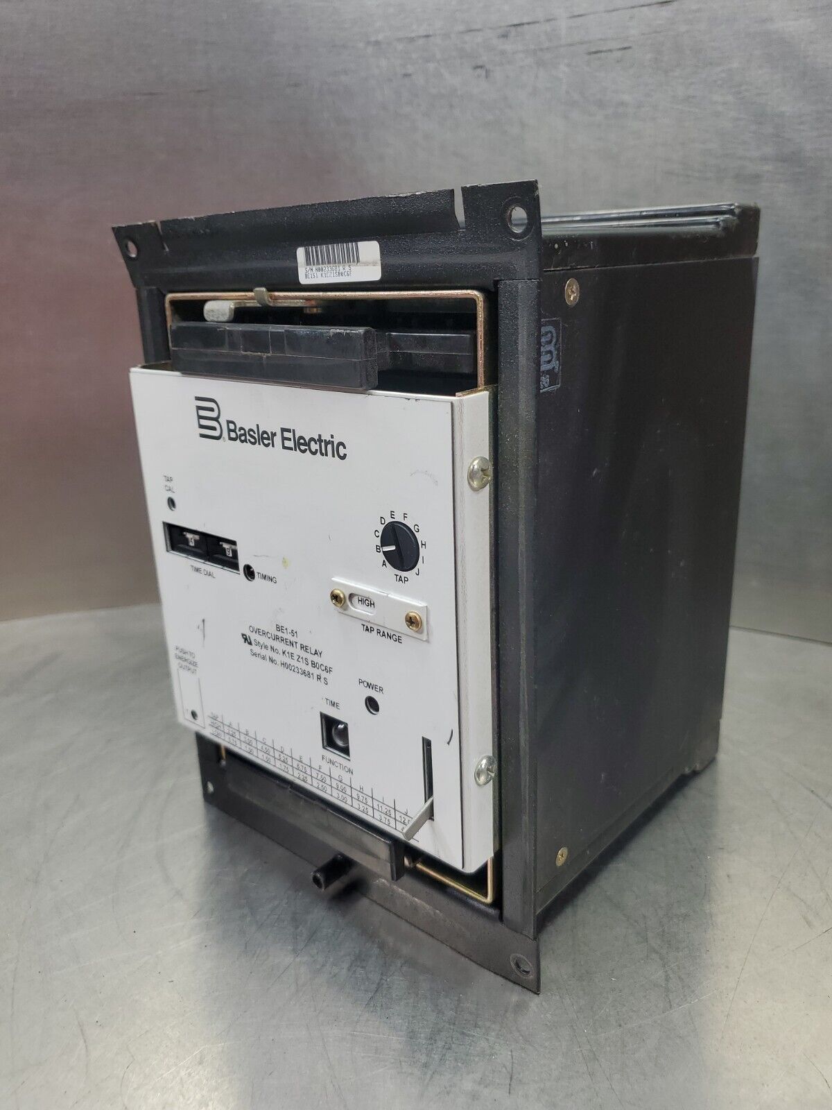Basler Electric BE1-51 Overcurrent Relay.                               4D