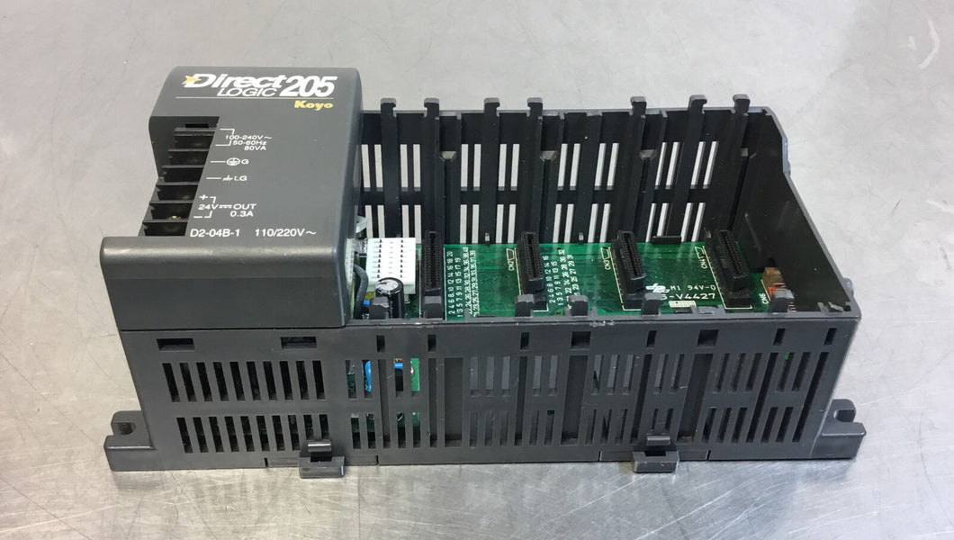 AUTOMATION DIRECT D2-04B-1 CHASSIS & Power Supply.    3D-6