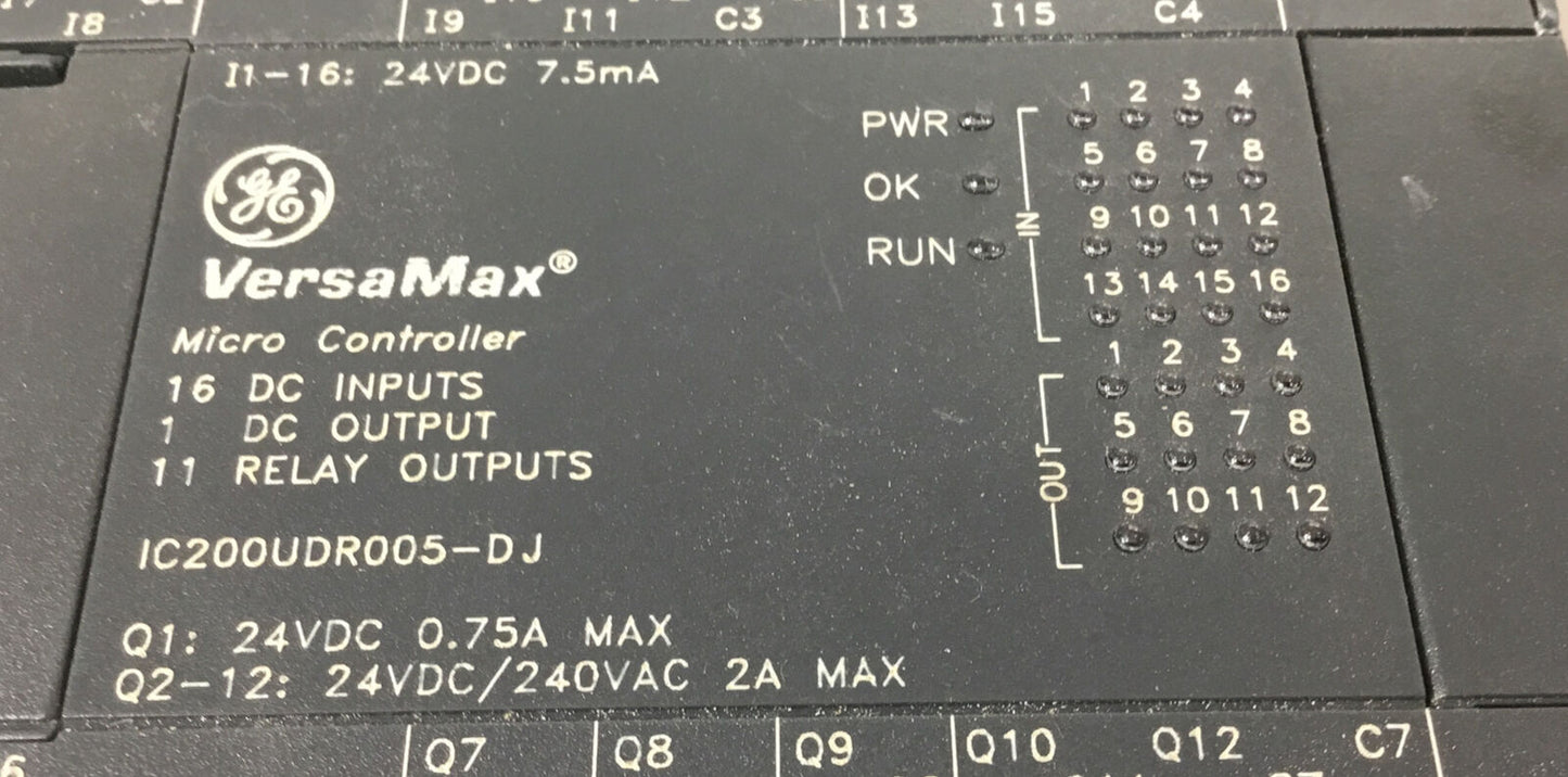 GE VersaMax  IC200UDR005-DJ  Micro Controller      3C-2