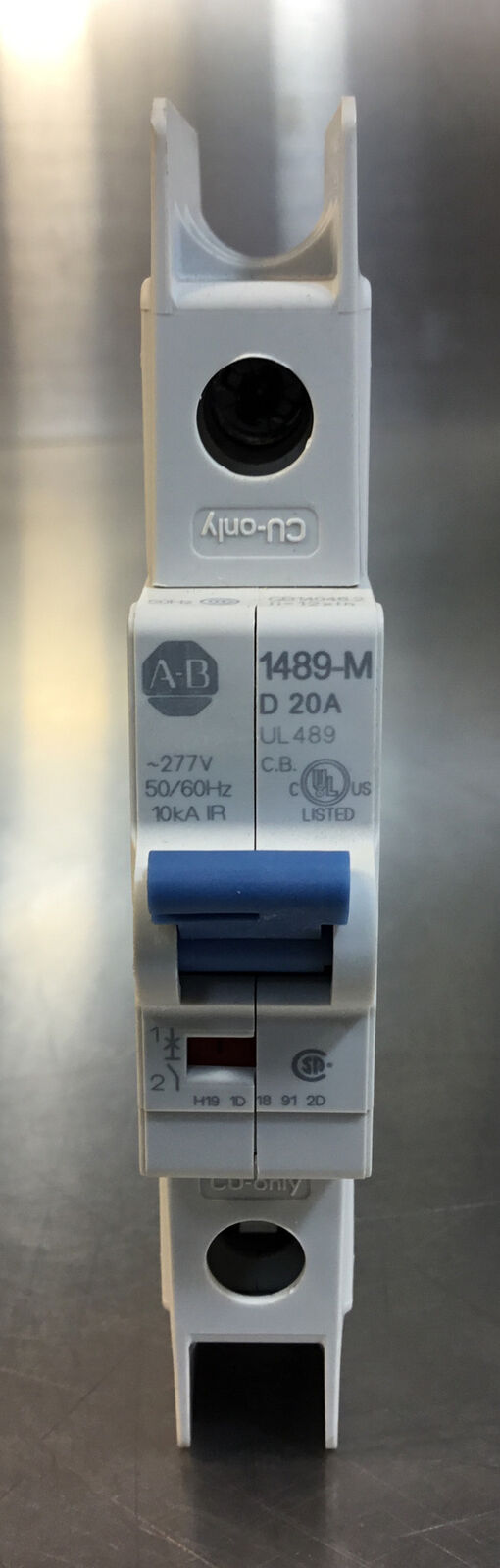 ALLEN BRADLEY  1489-M1D200  Ser. D CIRCUIT BREAKER 20A 1 Pole     4C