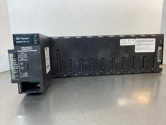 GE Fanuc 10-Slot PLC Base E157515 & Power Supply IC693PWR330F   3D-12