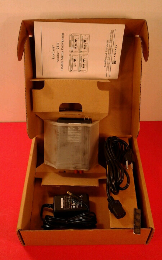 NIB Metrobility 2111-15-01 Lancast T Twister 10MBPS Media Converter.     5B
