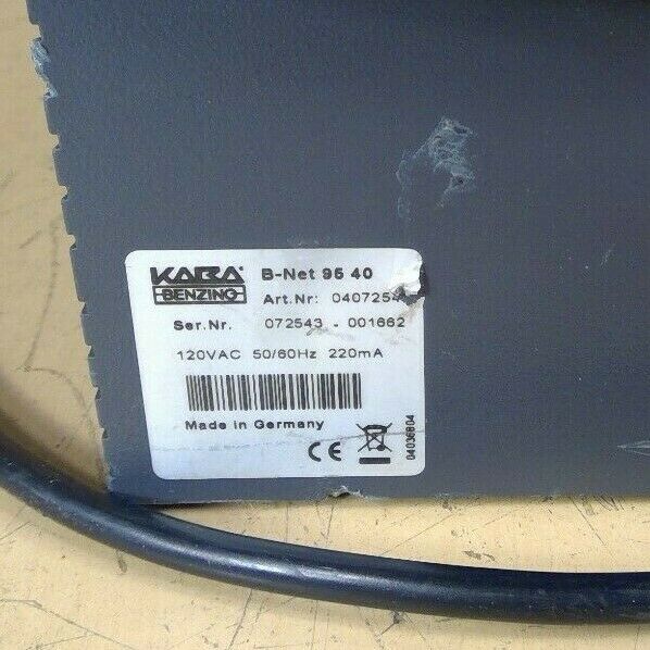 Kaba Benzing B-Net 9540 Time & Attendance Network Clock 04072543              2E