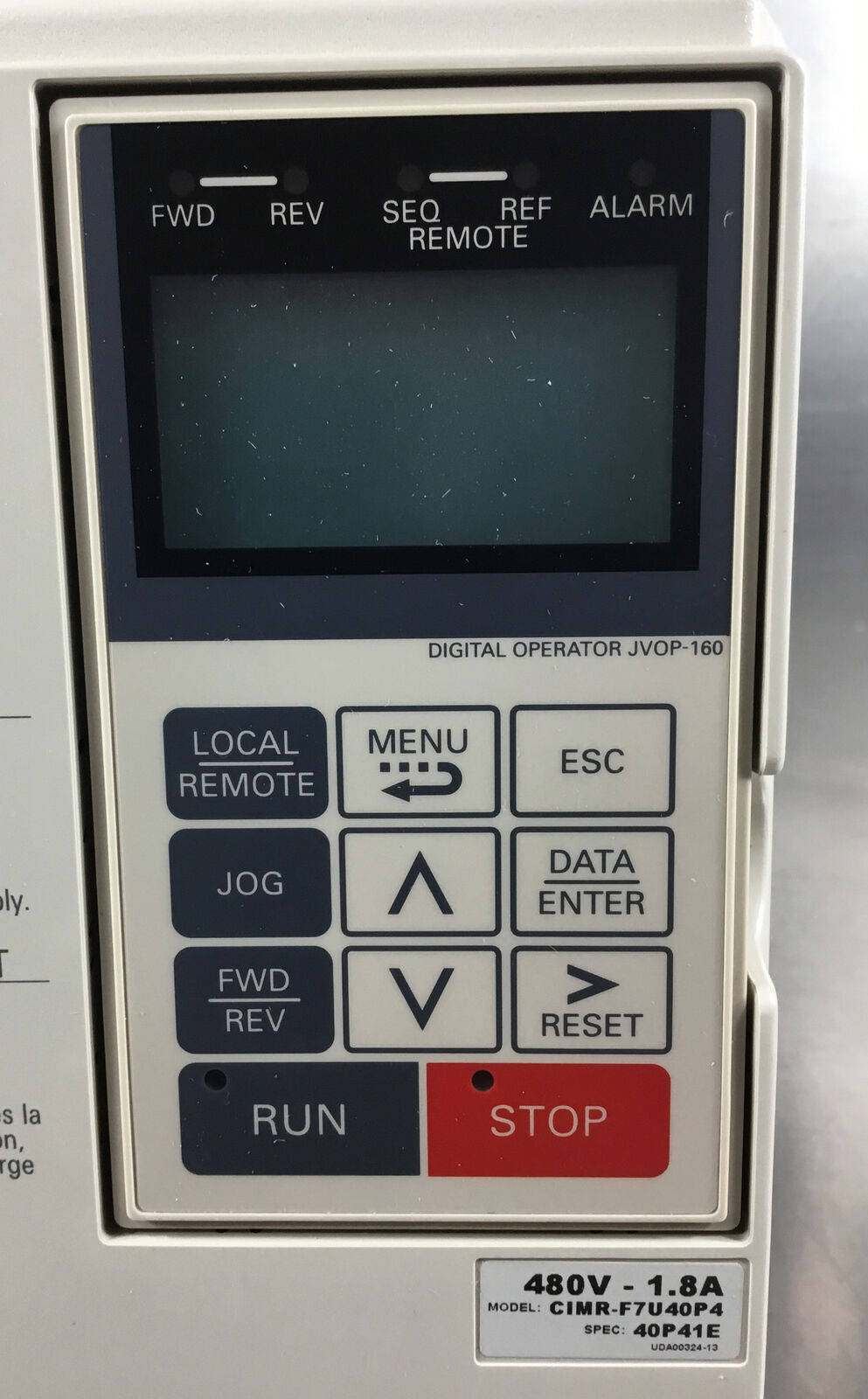 YASKAWA ELECTRIC  CIMR-F7U40P41E  Vari-Speed F7 Drive 3Ph 0-480VAC 1.8A   1B