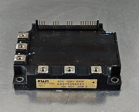Fuji A50L-0001-0304 (6MBP50NA060) IGBT Power Module.                   Loc 3D-22