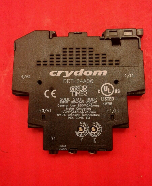 Crydom DRTL24A06 SOLID STATE TIMER , Input 180-240VDC/AC    4A