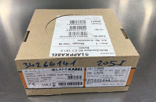 Lapp Kabel X07V-K 1X1.5 TINNED BLUE-WHITE  Wire    6B-1