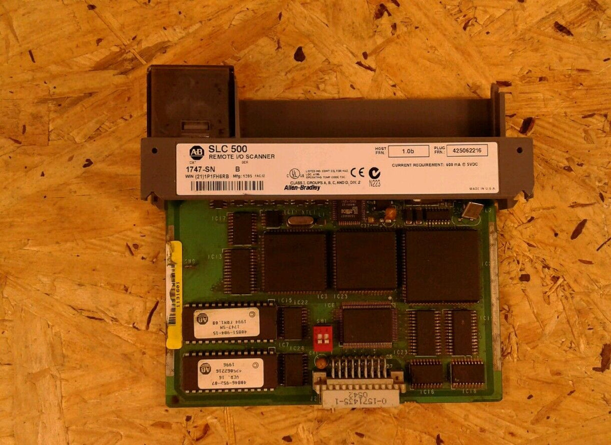 Allen Bradley, SLC 500 1747-SN, SER B, Remote I/O Scanner.                   AUC