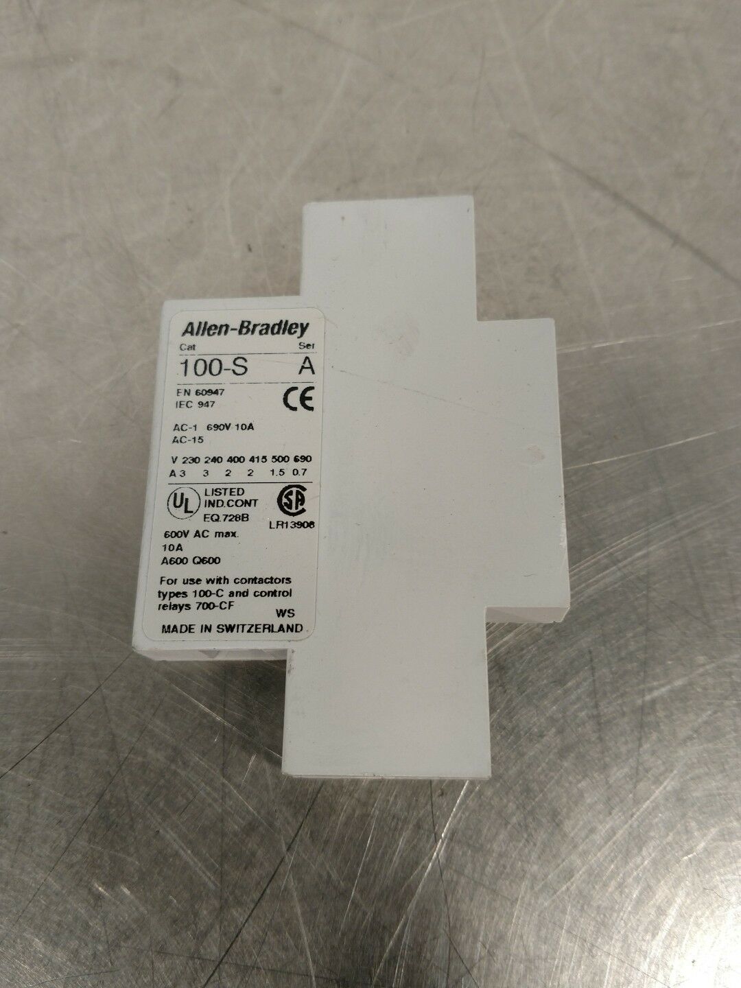 ALLEN BRADLEY 100-S Ser. A Contactor 4D