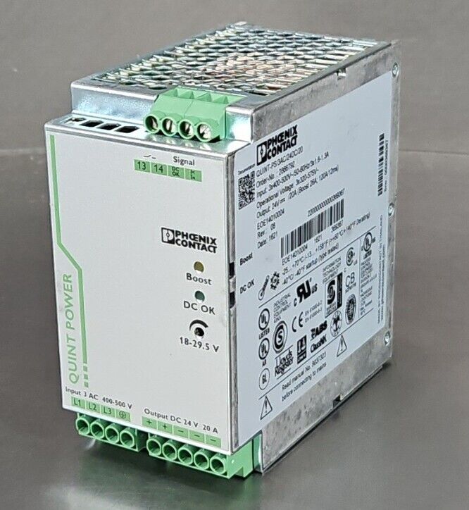 Phoenix Contact QUINT-PS/3AC 24VDC/20. Power Supply.                       4E-23
