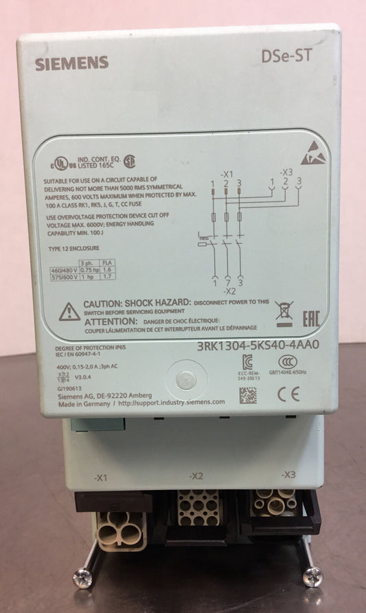 Siemens 3RK1304-5KS40-4AA0 Direct Starter     Loc.4A