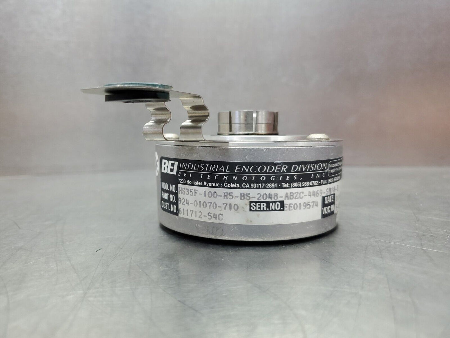 BEI SENSORS HS35F-100-R5-BS-2048-ABZC-4469-SM18-S Encoder  5-15VDC.           1D