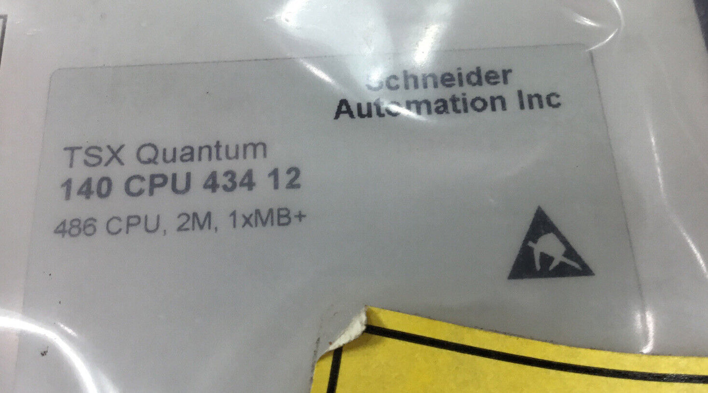 Schneider Modicon  140CPU43412  TSX  Quantum 486 CPU, 12M, 1xMB+       3E-38