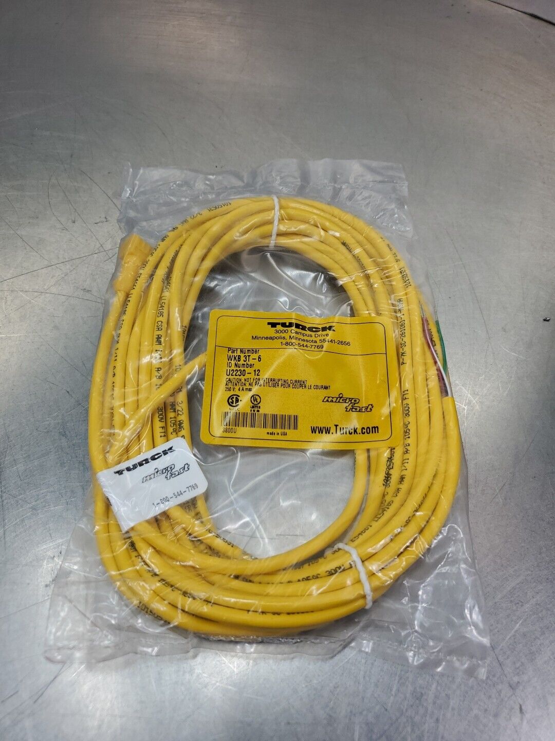 TURCK WKB 3T-6 (U2230-12) MicroFast PLC Cable. 5D-16 – Palmetto ...