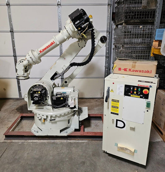 Kawasaki ZZX300S B Robot w/ D32F D001 CONTROL CAB/50817-1347 Teach PENDANT