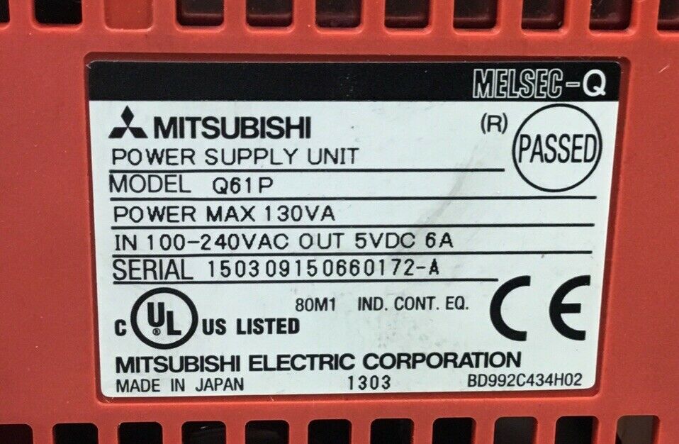 Mitsubishi - MELSEC-Q - Q61P  Power Supply Unit                            4C