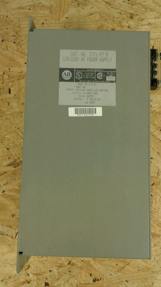 ALLEN BRADLEY 1771-P7 POWER SUPPLY 120/220 VAC.                              AUC