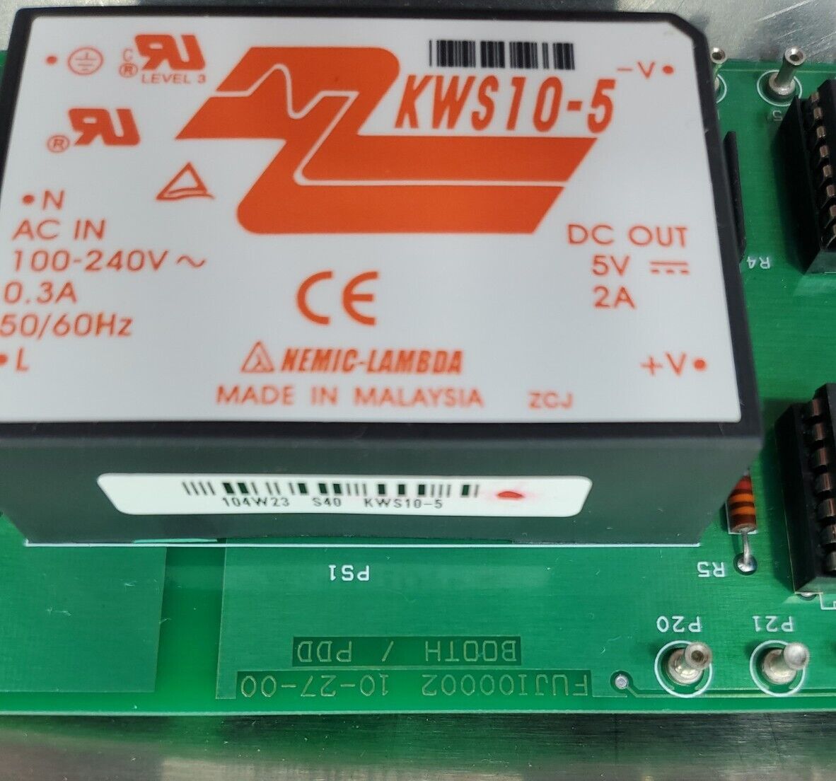 FUJI 00002 BOOTH/PDD w/KWS10-5 Power Supply Contoller Board.                3E-2
