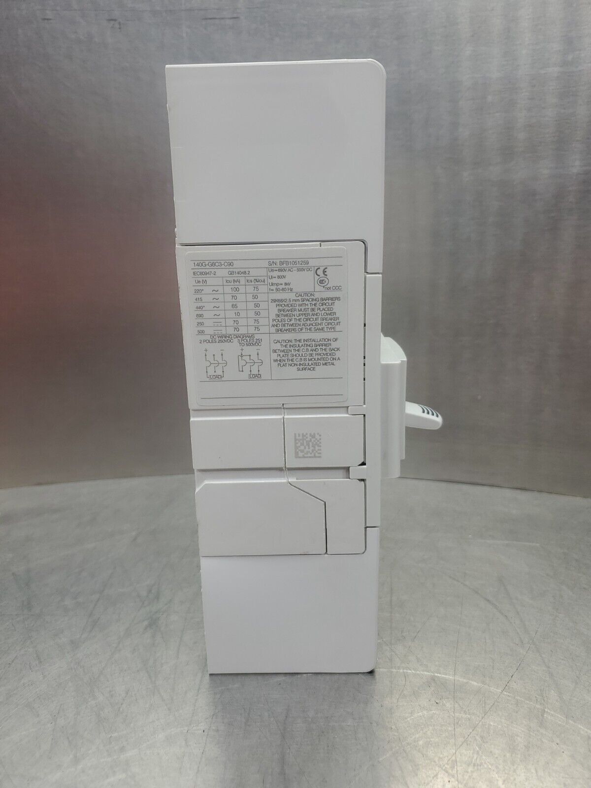 Allen Bradley 140G-G6C3-C90 50/60Hz 90Amp Molded Case Circuit Breaker.      4E-3