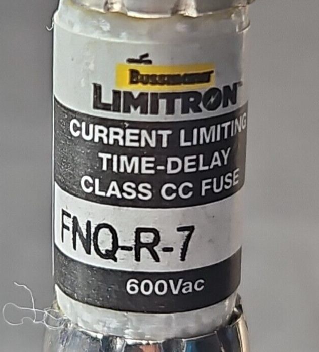 Bussmann FNQ-R-7  fuse 600Vac.                                           Loc4A27