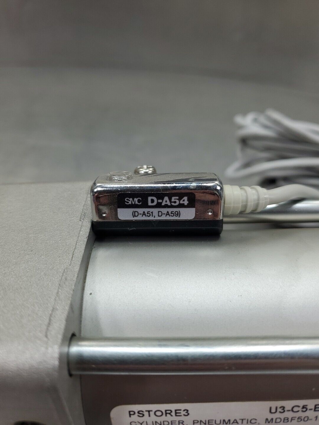 SMC MDBF50-120-A54Z Pneumatic Cylinder w/2-SMC D-A54 Reed Switches.       6B-13