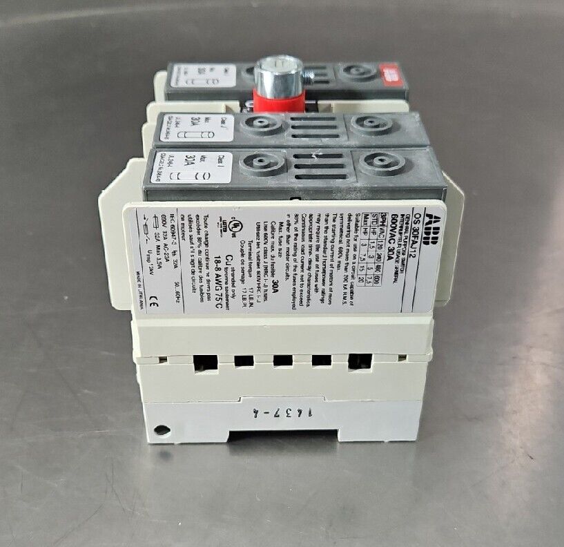 Allen-Bradley  OS 30FAJ12 / UL 248-4. CLASS J. 30A.                     Loc 4G-1