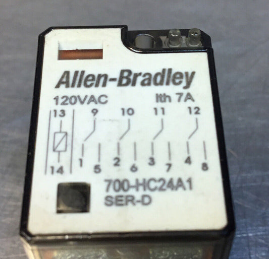 Allen-Bradley 700-HC24A1  Ser. D  Control Relay 120VAC                      4D-3