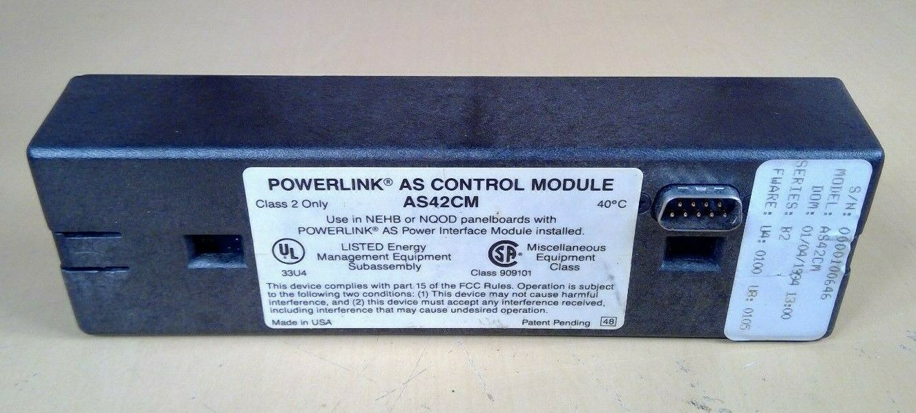 Square D Powerlink AS Control Module AS42CM                              2D