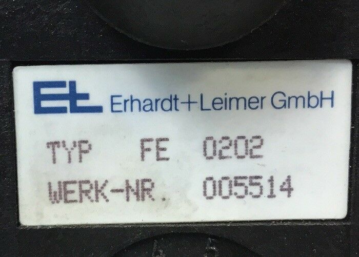 ERHARDT + LEIMER FE0202 PHOTOELECTRIC FEELER    6C