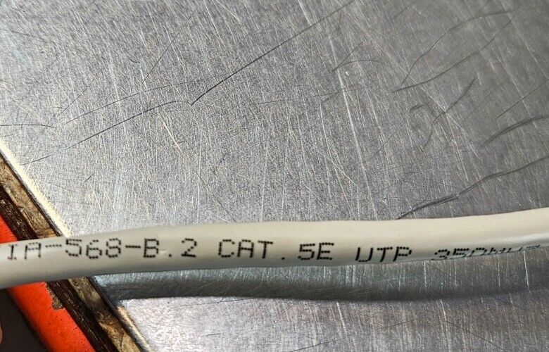 RoHS Cm Type 4pr 24awg E188601 350 MHZ 35" Patch Cable.                 Loc5E-19