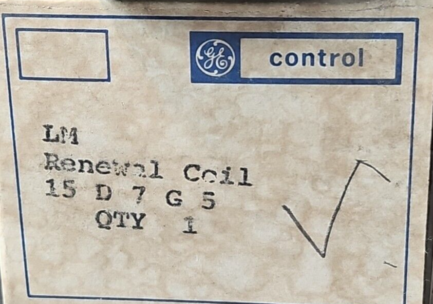 General Electric 15D7G5 Renewal coil.                Loc4D20