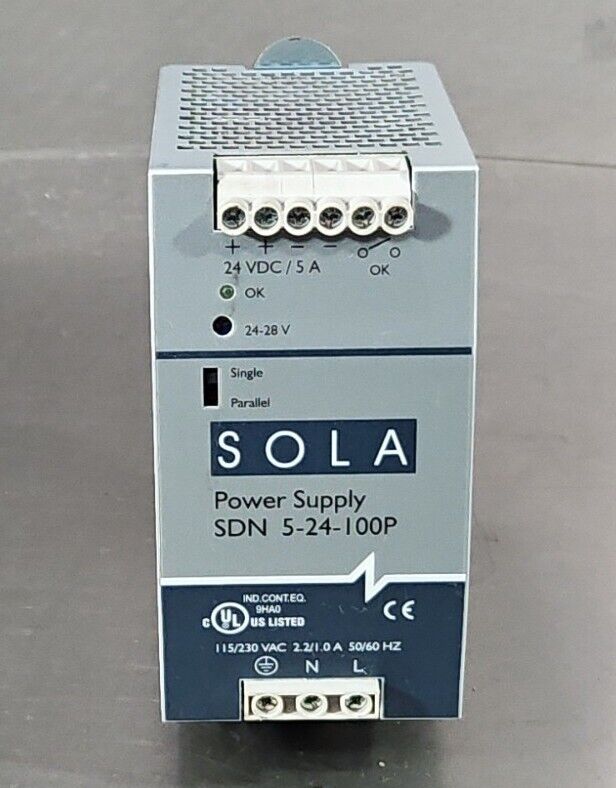 Sola SDN-5-24-100P Switching Power Supply                                  4E-19